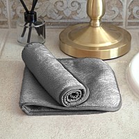 Eurow Makeup Removal Cleaning Cloth Washable And Reusable 8 By 16 Inches Gray Pack Of 2