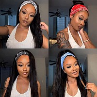 Tnice Headband Wig Human Hair Straight 22 Inch Headband Wigs For Black Women Glueless None Lace Front Human Hair Wigs Brazilian