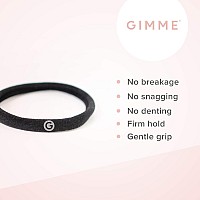 Gimme Beauty - Fine Hair Ties - No Damage Hair Bands - Neutral - Seamless Microfiber Elastics - Hair Accessories With All Day Hold - No Snagging, Dents, or Breakage Hair Tie Pack (9 count)