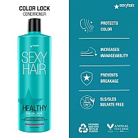 SexyHair Healthy Color Lock Conditioner, 33.8 Oz - Color Safe