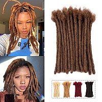 Teresa Medium 08Cm Small 04Cm Width 8 Inch 70 Strands 100 Human Hair Dreadlock Extensions For Manwomenfull Head Handmade