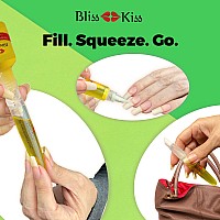 Refillable Squeeze Cuticle Oil Pen Empty 3Pack Ideal For Nail Growth Oil And Nail Oil Application Bliss Kiss