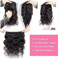 Body Wave Human Hair Bundles Brazilian Virgin Hair 3 Bundles 22 22 22 Inch 100 Unprocessed Human Hair Weave Bundles Natural Bla