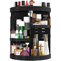 Hemtroy 360 Degree Rotating Makeup Organizer For Vanity Extra Large Capacity Beauty Organizer Adjustable Diy 7 Layers Perfume