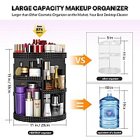 Hemtroy 360 Degree Rotating Makeup Organizer For Vanity Extra Large Capacity Beauty Organizer Adjustable Diy 7 Layers Perfume