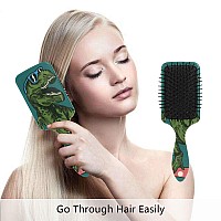 Dinosaur Hair Brush Wet Dry Hair Brush Plastic Detangler Hair Brush For Kids Christmas Gift Women Men