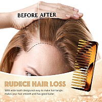 Large Detangling Wide Tooth Comb For Curly Wet Or Dry Hair Styling No Handle Detangler Shampoo Comb Brown