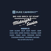 Duke Cannon Big Brick Of Soap Midnight Swim Refreshing Aquatic Scent With Green Top Notes 10 Oz Mens Soap Bar Single Bar