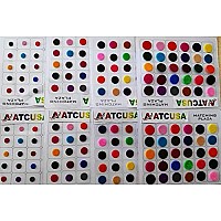 Atcusa Premium Bindi Assorted Indian Daily Use Forehead Bindi Round Dot Tattoo Body Art Sticker Craft Decor Belly Decor 240 Coun