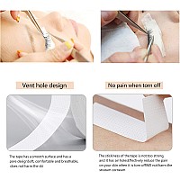 Jassins 8 Rolls Eyelash Tape Adhesive Fabric Eyelash Tapes Adhesive Breathable Micropore Fabric Tape For Eyelash Extension Sup