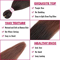 Prestretched Braiding Hair Extensions16 Inch 8 Packs Synthetic Braiding Hair Crochet Braids Natural Easy Braid Crochet Hair