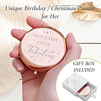 Birthday Gifts For Women Not A Day Over Fabulous Rose Gold Compact Mirror I Birthday Gifts For Friends 40Th 50Th 60Th 70Th 80T