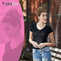 Juvabun Messy Bun Hair Piece Auburn - Hair Pieces for Women & Men Create Full Updos for Events, Everyday Wear - Washable, Realistic, Synthetic Hair Bun Scrunchie - Auburn-m4/30