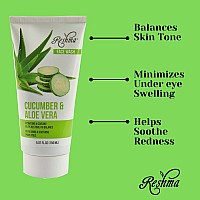 Reshma Beauty Cucumber Aloe Vera Face Wash Cleanser For All Skin Types Dull Skin Gentle Cleanser For Nourishing And Hydr