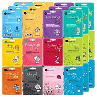 Celavi Face Mask Set Korean Beauty Essence Facial Paper Sheet Mask Korea Skin Care Moisturizing 3 Packs Of Each 12 New Flavors K