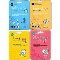 Celavi Face Mask Set Korean Beauty Essence Facial Paper Sheet Mask Korea Skin Care Moisturizing 3 Packs Of Each 12 New Flavors K