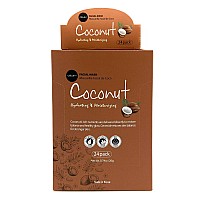 Celavi Facial Mask Set Korean Essence Sheet Masks 24Pcs Coconut