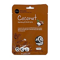 Celavi Facial Mask Set Korean Essence Sheet Masks 12Pcs Coconut