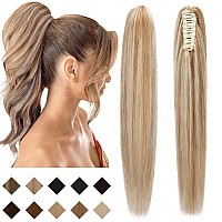 Sego Claw Clip Ponytail Extension Human Hair Clip In Ponytail Hair Extensions Real Human Hair Pony Tails Hair Extensions Long St