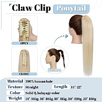 Sego Claw Clip Ponytail Extension Human Hair Clip In Ponytail Hair Extensions Real Human Hair Pony Tails Hair Extensions Long St