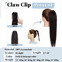 Sego Claw Clip Ponytail Extension Human Hair Clip In Ponytail Hair Extensions Real Human Hair Pony Tails Hair Extensions Long St