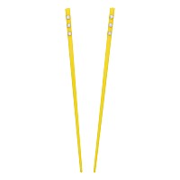 Set Of 2 Hair Sticks With 3 Diamonds Chopsticks Yellow