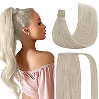 Ve Sunny Ponytail Extension Human Hair Blondeclip In Pony Tail Hair Pltinum Blonde Human Hair Ponytail Extension White Color Can