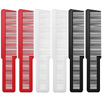 6 Pieces Hair Cutting Comb For Women Professional Barber Combs Set All Purpose Clipper Comb Hairstylist Hair Comb For Men Styli