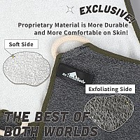 Myhomebody Dualtextured Exfoliating Washcloth With Soft And Scrubbing Side Body Exfoliation Luffa Wash Clothes For Bath Showe