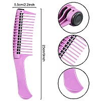 3 Packs Hair Comb Comb With Roller Detangling Comb With Roller Integrated Roller Hair Comb Anti Splicing Comb For Salon Barbe