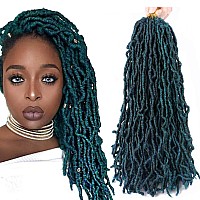 7 Packs Soft Locs Crochet Hair Prelooped 18 Inch Faux Locs Crochet Hair For Butterfly Locs Curly Wavy Goddess Locs Crochet Loc H