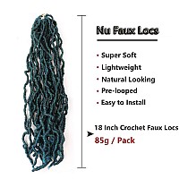 7 Packs Soft Locs Crochet Hair Prelooped 18 Inch Faux Locs Crochet Hair For Butterfly Locs Curly Wavy Goddess Locs Crochet Loc H