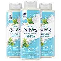 St Ives Exfoliating Body Wash Sea Salt Pacific Kelp Scrub Natural Body Wash Body Soap Or Hand Soap With Plantbased Exfo