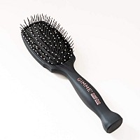 Gimme Beauty - Thick Hair Brush - Damage-Free Detangling Hair Brush with Anti-Static & Heat Resistant Nylon Bristles - Paddle Brush for Curly + Thick Hair