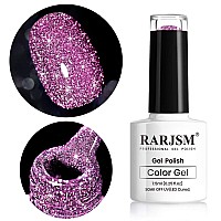 Rarjsm Glitter Gel Nail Polish Light Purple Nail Polish Soak Off Nail Art Manicure Gifts For Women Nail Gel Color Diy At Home Uv