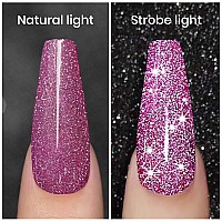 Rarjsm Glitter Gel Nail Polish Light Purple Nail Polish Soak Off Nail Art Manicure Gifts For Women Nail Gel Color Diy At Home Uv