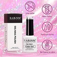 Rarjsm Reflective Glitter Gel Polish Light Purple Sparkle Gel Nail Polish Shiny Gel Nail Art Varnish Manicure Clear Diamond Nai