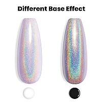 Rarjsm Holographic Nail Polish Gorgeous Glossy Holographic Soak Off 1Pcs 75Ml Light Purple Nail Polish Led Lamp Required For Na