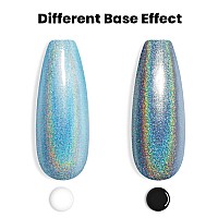 Rarjsm Holographic Nail Polish Blue Glitter Nail Polish Nail Lamp Required With Unicorn Glossy Effect For Salon And Home Diy Nai