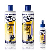 Mane N Tail Sulfate Free Repair N Replenish Gentle Cleaning And Replenishing System 112 Oz Each With Extreme Detangler 34 Ou