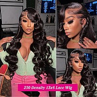 Annelbel 24 Inch 250 Density Hd Lace Front Wigs Human Hair 13X6 Body Wave Lace Frontal Human Hair Wigs For Women Glueless Wigs