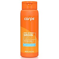 Carpe No-Sweat Groin Powder (for Women) - Designed for Maximum Sweat Absorption - Mess and Friction Free, Stop Chafing - Talc Free Powder Womens Groin Powder