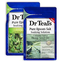 Dr Teals Epsom Salt Bath Combo Pack 6 Lbs Total Relax Relief With Eucalyptus Spearmint And Hemp Seed Oil