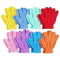 16 Pcs Exfoliating Shower Glovesdouble Sided Exfoliating Bath Gloves Deep Clean Dead Skin For Spa Massage Beauty Skin Shower Bo