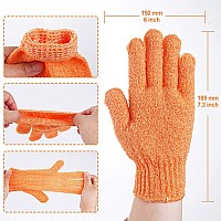 16 Pcs Exfoliating Shower Glovesdouble Sided Exfoliating Bath Gloves Deep Clean Dead Skin For Spa Massage Beauty Skin Shower Bo