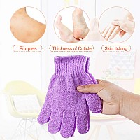 16 Pcs Exfoliating Shower Glovesdouble Sided Exfoliating Bath Gloves Deep Clean Dead Skin For Spa Massage Beauty Skin Shower Bo