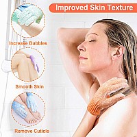 16 Pcs Exfoliating Shower Glovesdouble Sided Exfoliating Bath Gloves Deep Clean Dead Skin For Spa Massage Beauty Skin Shower Bo