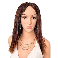 Wow Braids Twisted Wigs Micro Million Twist Wig Color 30 12 Inches Ultra Thin And Light Synthetic Hand Braided Wigs For Bl