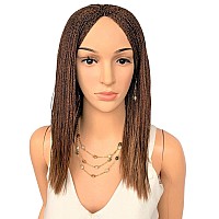 Wow Braids Twisted Wigs Micro Million Twist Wig Color 30 12 Inches Ultra Thin And Light Synthetic Hand Braided Wigs For Bl