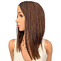 Wow Braids Twisted Wigs Micro Million Twist Wig Color 30 12 Inches Ultra Thin And Light Synthetic Hand Braided Wigs For Bl